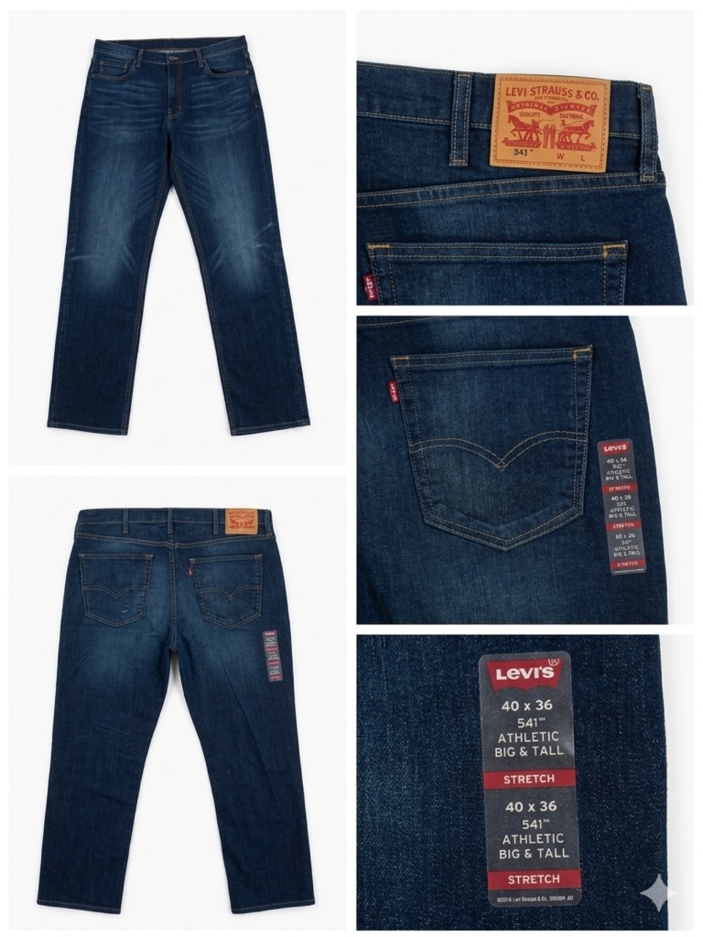Levi's 541 Athletic  Big & Tall Stretch Jeans - 40x36